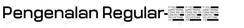 Pengenalan Regular字体转换